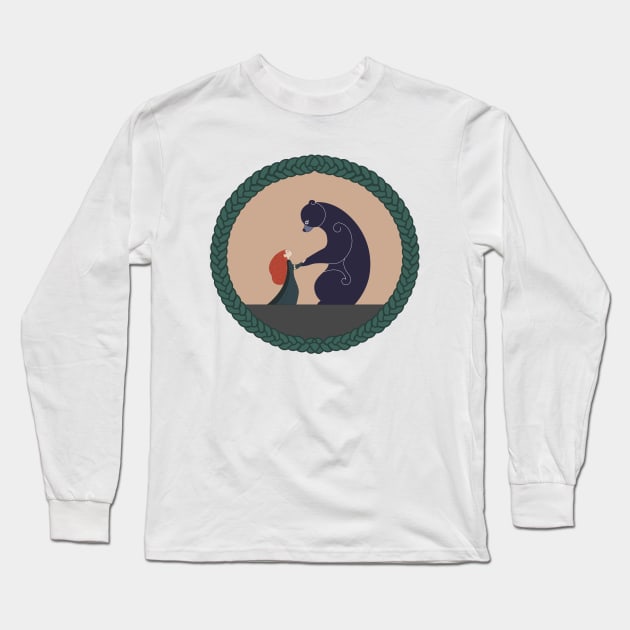 Brave tapestry Long Sleeve T-Shirt by AndyDesigns
